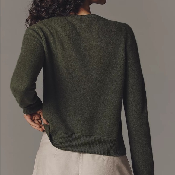 Anthropologie Dark Green Women's Cardigan - Picture 2 of 6